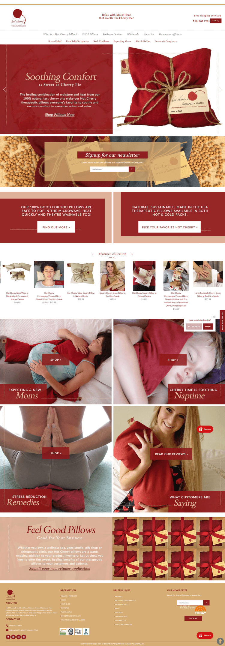 Hot Cherry Pillows